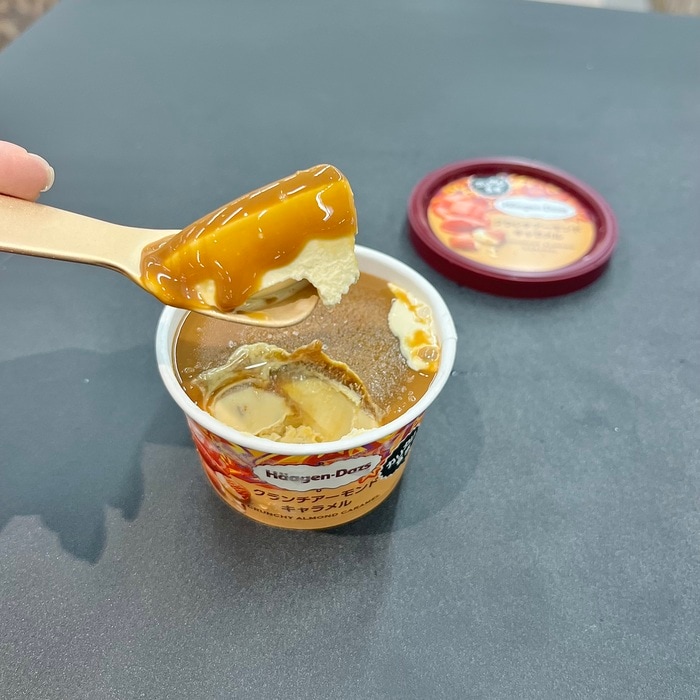 ハーゲンダッツのクランチアーモンドキャラメル④