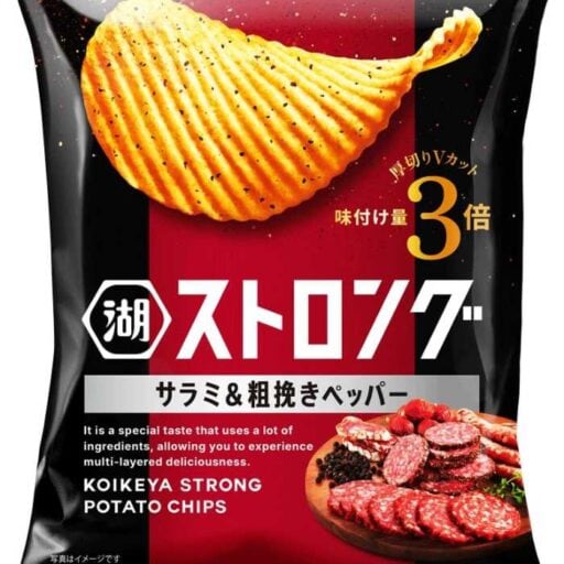 【湖池屋】期間限定!「ストロング サラミ&粗挽きペッパー」で贅沢な秋の味わいを