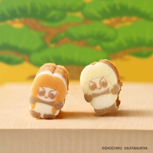 【カタヌキヤ×歌舞伎】かわいすぎる！親子パンダの「連獅子」いちご味バウム登場