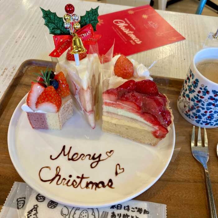 いちごfactoryのクリスマスケーキ4種プレート