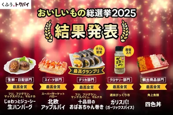 おいしいもの総選挙2025の結果①