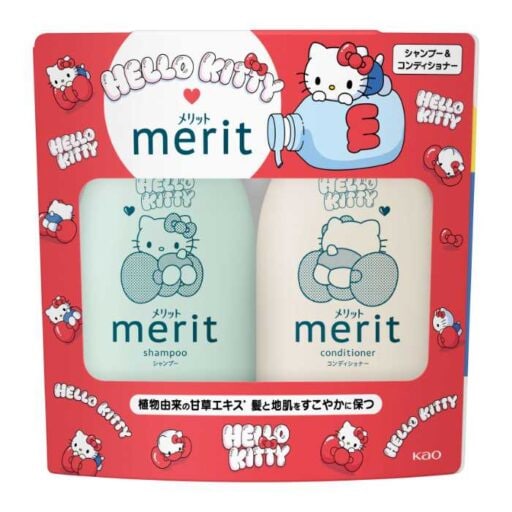 メリット×サンリオの限定デザインが登場♡冬だけの可愛いシャンプーセット