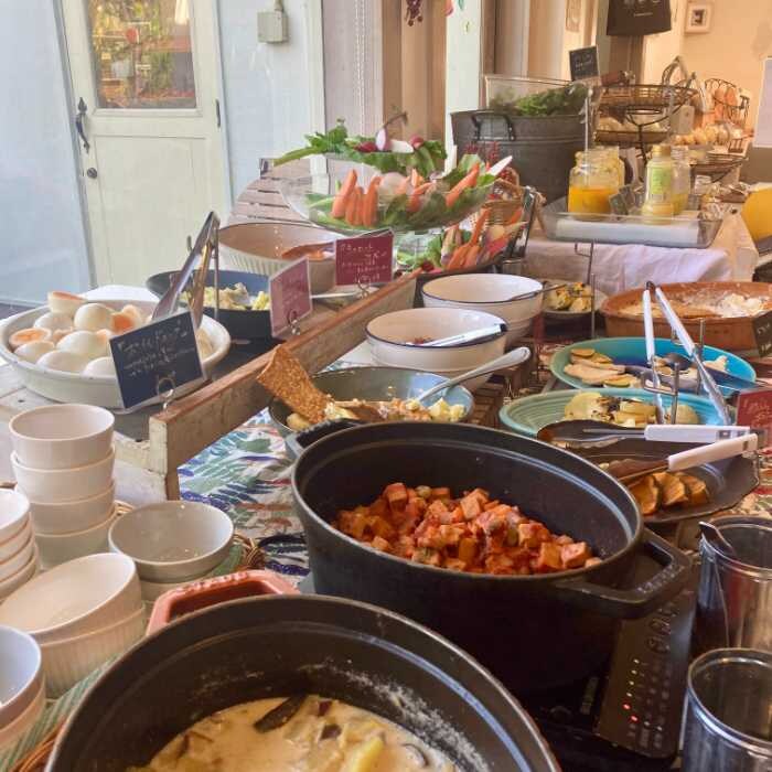 TAMAGOYAベーカリーカフェのランチブッフェ
