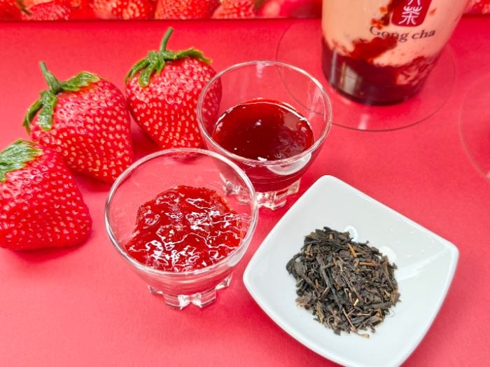 ゴンチャ25ホリデーのあまおうゼリー