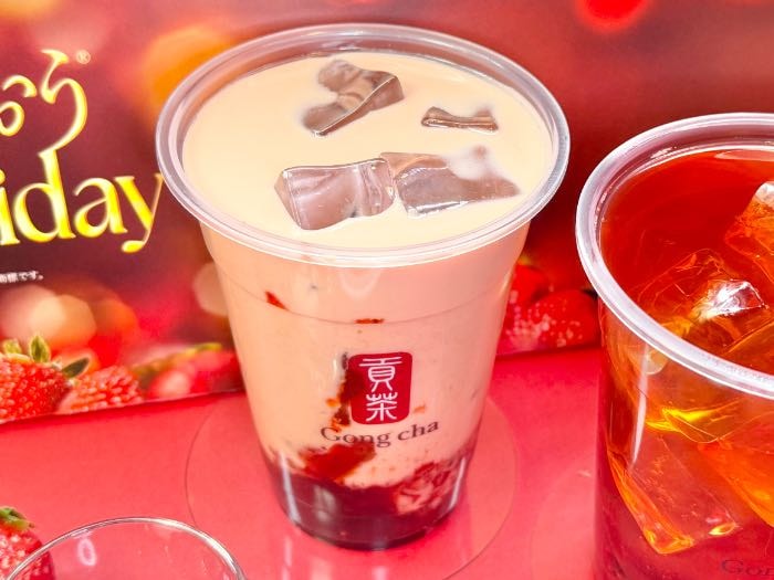 ゴンチャ25ホリデーのミルクティー