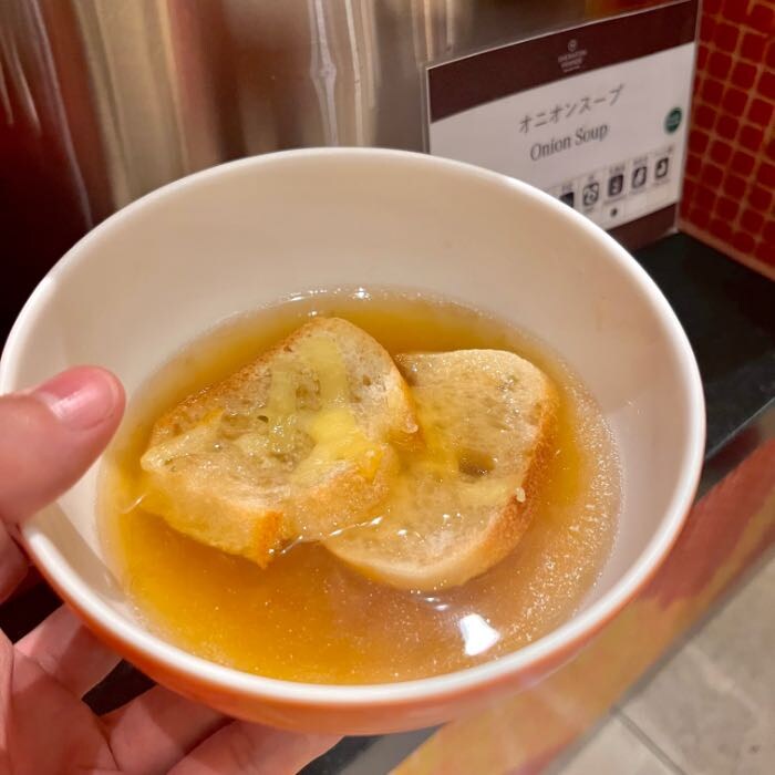 クリスマスブッフェのスープ