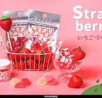 「パパブブレ」いちごシリーズ、1月15日の「いちごの日」に向けて新登場！
