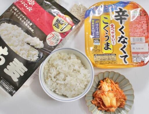 味わい選べるキムチ×もち麦で秋バテ解消ごはん
