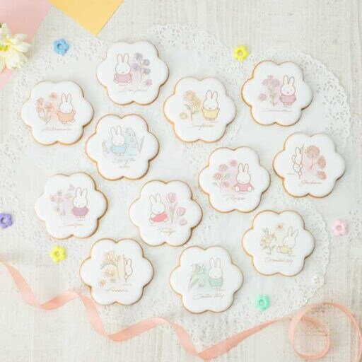 フラワーミッフィーから誕生花デザイン♡新作クッキー&巾着セット