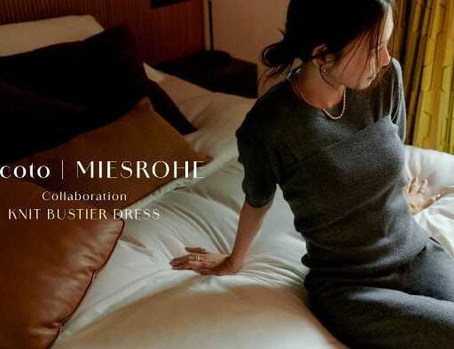 SNS人気クリエイターmacotoとMIESROHE初コラボ！秋の新作ワンピ