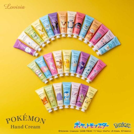 ポケモンと一緒にケア♡Lovisiaから全30種のハンドクリームがリニューアル登場