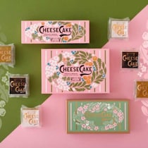 資生堂パーラーの春限定チーズケーキ、さくらと抹茶が彩る贅沢セット