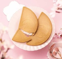 鎌倉半月×桜♡春限定「鎌倉さくら茶半月」が華やかに登場