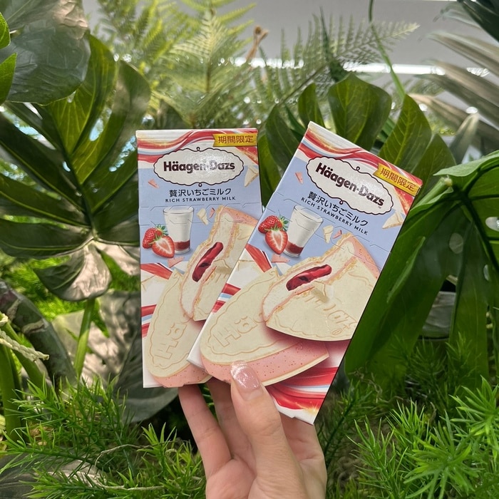 ハーゲンダッツの贅沢いちごミルク①