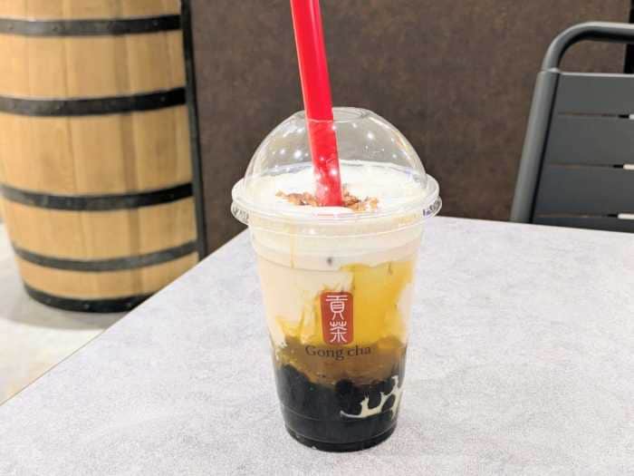 ゴンチャのハニーナッツウーロン②