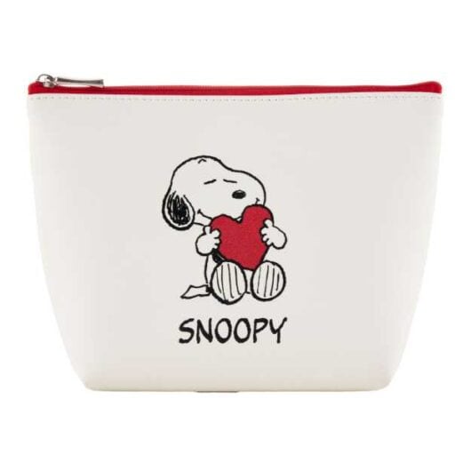 限定DHCスヌーピー ポーチ＆ミラー♪自立式で使いやすさ抜群