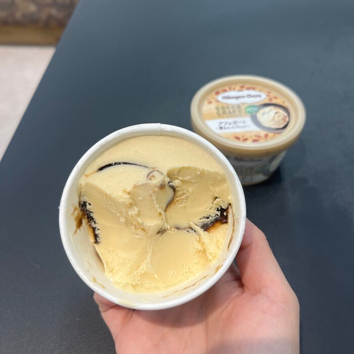 ハーゲンダッツのグリーンクラフトアフォガート⑥