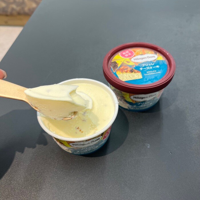 ハーゲンダッツのブリュレチーズケーキ④