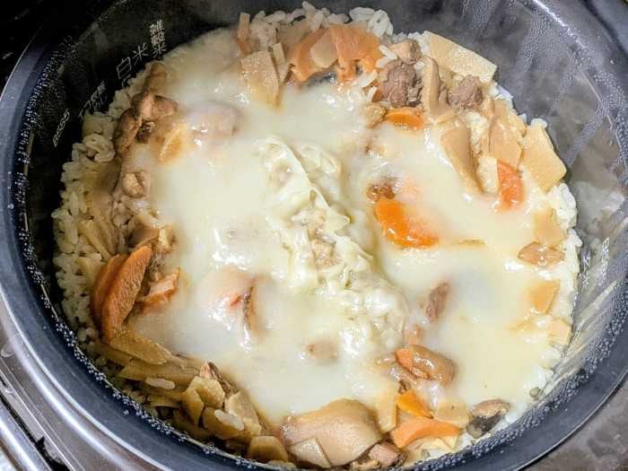 とり釜めしの素のアレンジレピ④