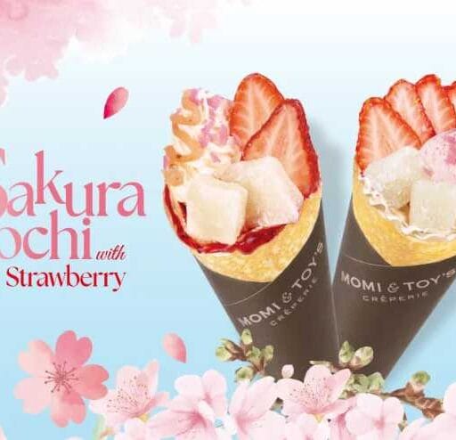 MOMI&TOY’Sの桜もち風クレープ登場♡いちご香る春限定スイーツ