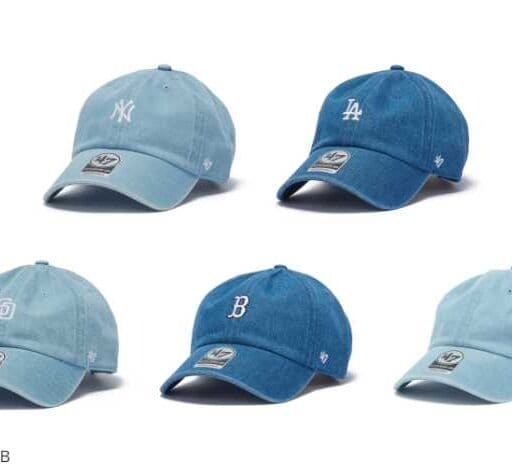 フォーティーセブンからソフトデニム素材の新作キャップ！MLBロゴも楽しめる春アイテム