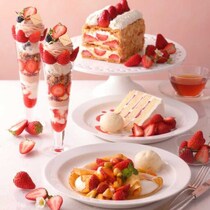 キハチ カフェの春ストロベリーフェア♡苺パフェや限定スイーツが登場
