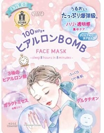 クリアターンBOMBマスク再登場♡ヒアルロン酸でうるおい集中ケア