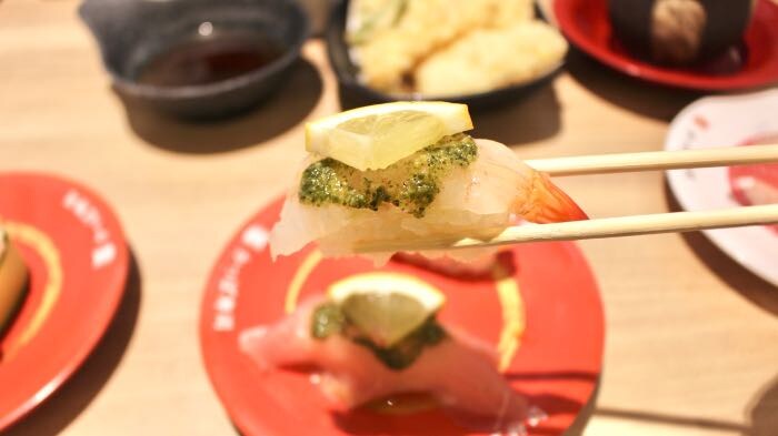 かっぱ寿司の海老