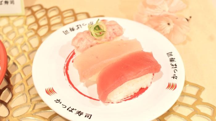 かっぱ寿司のまぐろ