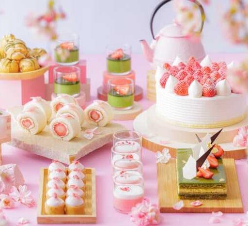 ホテルニューオータニ大阪で桜スイーツ♡春限定いちごビュッフェ開催