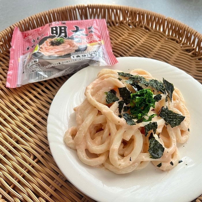 井村屋のうどんにまぜる豆腐③