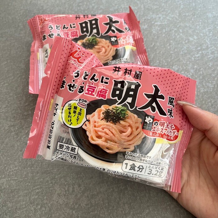 井村屋のうどんにまぜる豆腐②