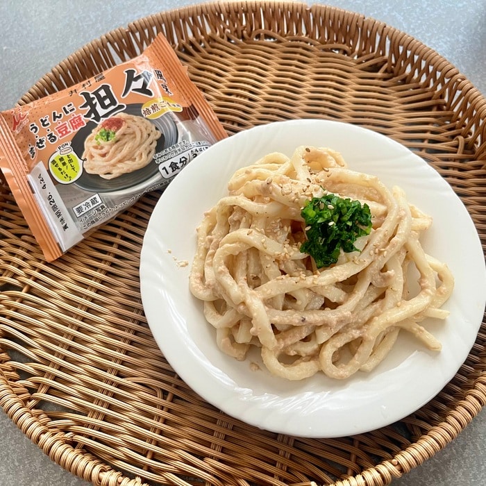 井村屋のうどんにまぜる豆腐⑥