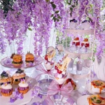 HAUTE COUTURE CAFE表参道店で堪能♡藤の花に包まれる幻想アフタヌーンティー