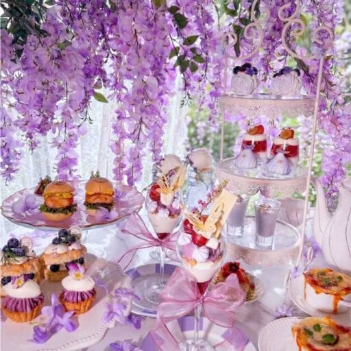 HAUTE COUTURE CAFE表参道店で堪能♡藤の花に包まれる幻想アフタヌーンティー