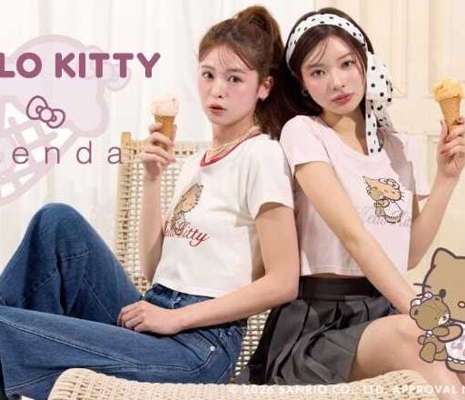 rienda×ハローキティの限定コラボ登場♡大人可愛いTシャツ＆ポーチに注目