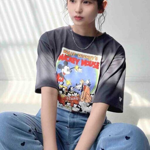 AS KNOW AS plus×Disney限定Tシャツ♡レトロ可愛いミッキーに注目