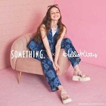 SOMETHING×ハローキティ初コラボ！大人可愛いデニムアイテムが登場♡