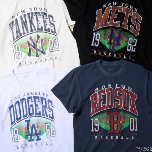 フォーティーセブンのTシャツ新作登場！MLB球団を描いたヴィンテージ風デザインに注目