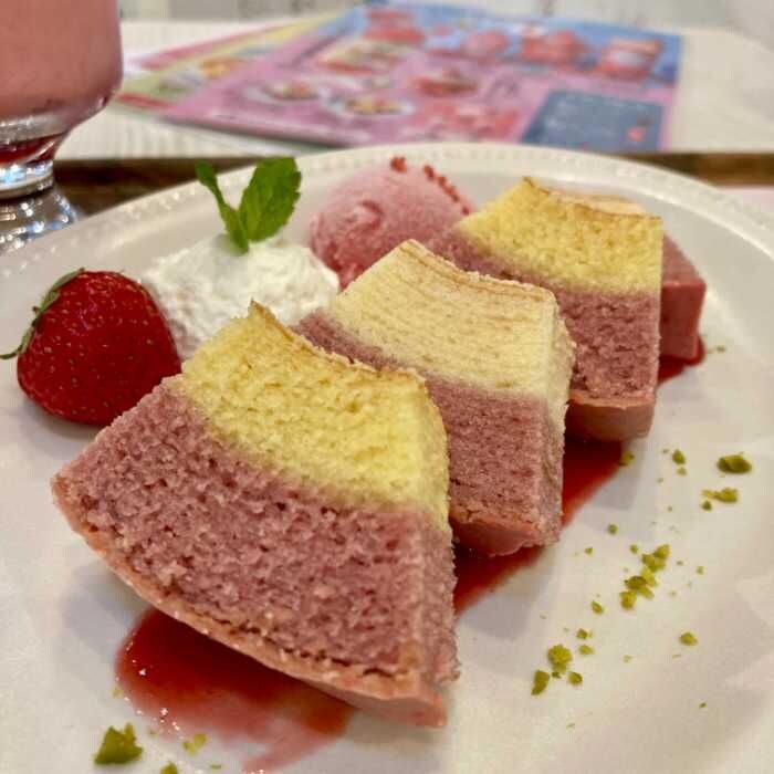 いちごBonBon 伊豆の国Factoryのバウムクーヘンプレート(檸檬)アップ