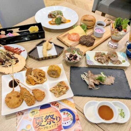 ホテルのビュッフェで夏祭り気分♪京都新阪急ホテルは選べるメイン料理付き