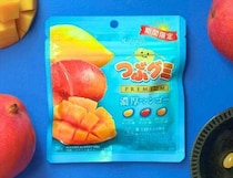 つぶグミPREMIUM濃厚マンゴー登場！3種のマンゴーを贅沢に食べ比べ