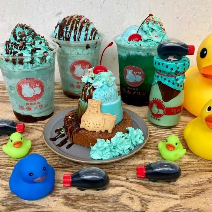 熱海プリンカフェ2ndのチョコミントメニュー