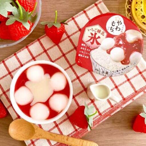 やわもちアイスとかき氷の贅沢な出会い♡いちご練乳氷が夏限定で登場