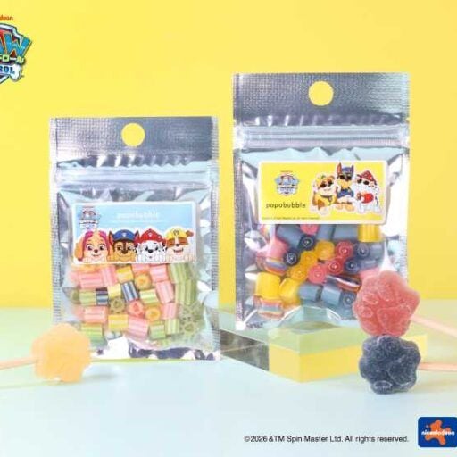 パウ・パトロール™×パパブブレの夏限定おやつ登場!キャンディ&グミが勢ぞろい
