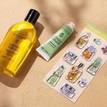 ロクシタンとサンスター文具がコラボ！50周年限定ウォーターシール付き特別キット