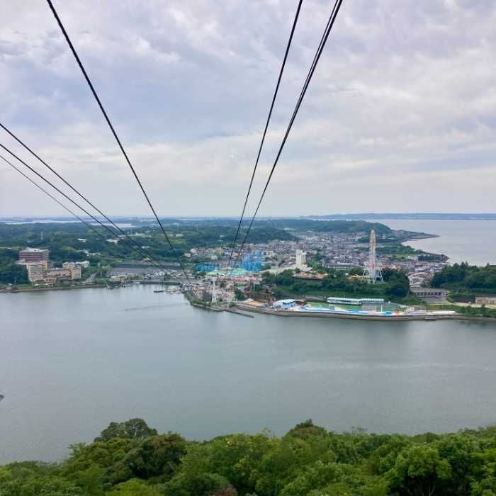 舘山寺ロープウェイの景色