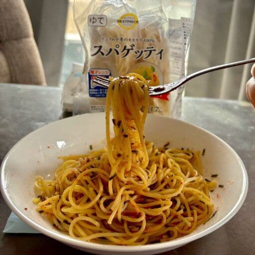 レンジで約3分！トップバリュの冷凍スパゲッティを食べてみた