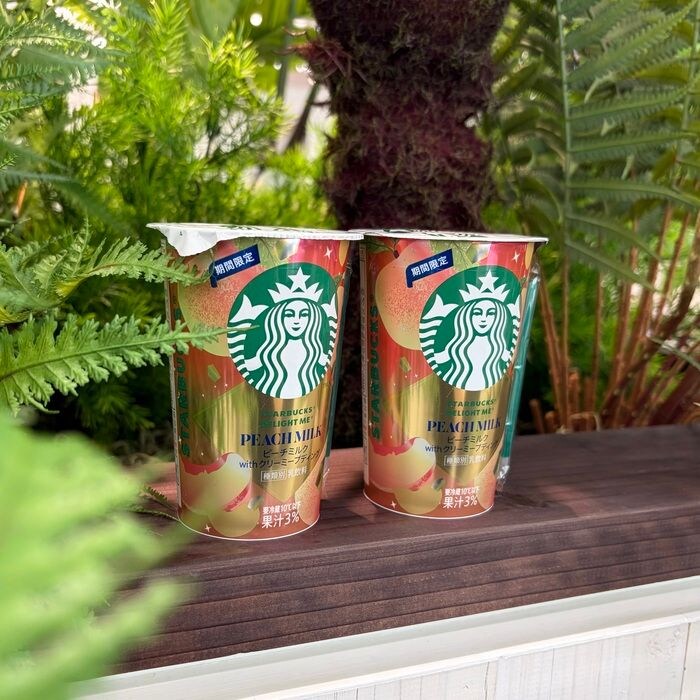 スターバックスのDELIGHT ME® ピーチミルク with クリーミープディング②