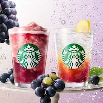 スターバックスに巨峰の新作が登場！夏の終わりに楽しむ芳醇フローズン＆爽やかソーダ